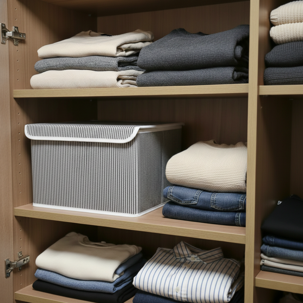 Mega Organizer Kutu (Çizgi Desenli)