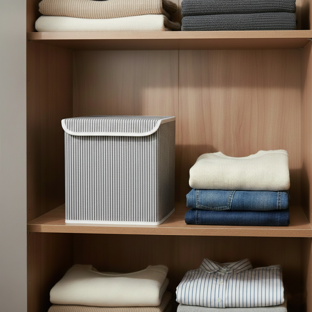 Mini Organizer Kutu (Çizgi Desenli)